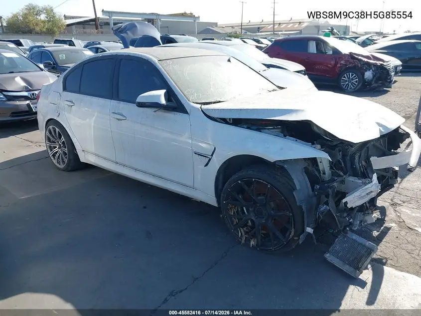 2017 BMW M3 VIN: WBS8M9C38H5G85554 Lot: 45582416