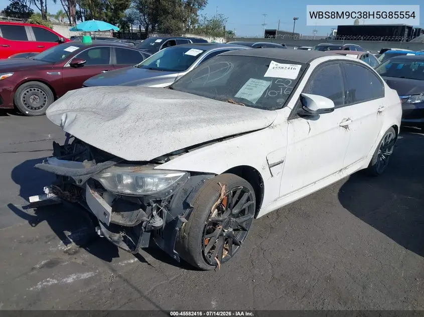 2017 BMW M3 VIN: WBS8M9C38H5G85554 Lot: 45582416
