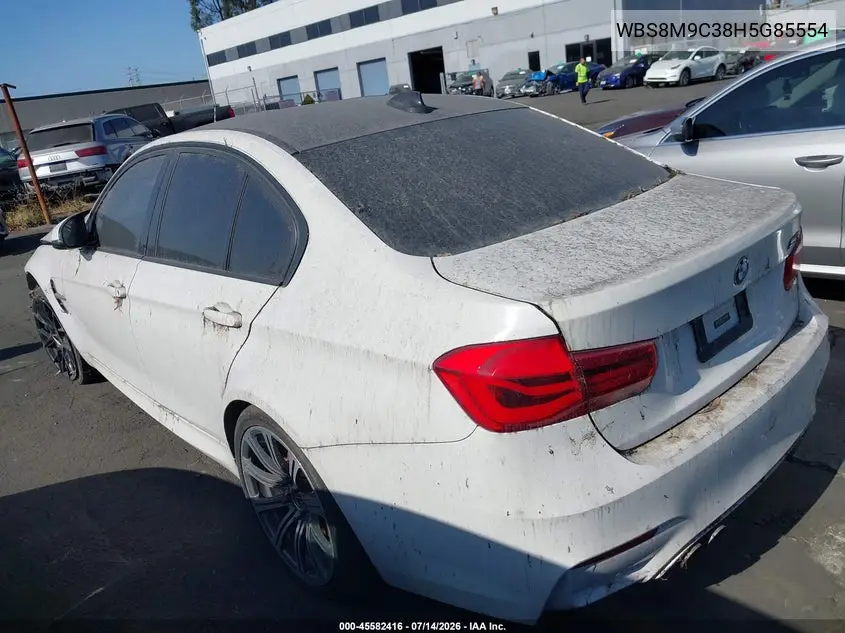 2017 BMW M3 VIN: WBS8M9C38H5G85554 Lot: 45582416