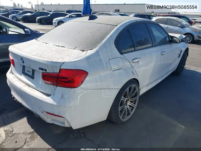 2017 BMW M3 VIN: WBS8M9C38H5G85554 Lot: 45582416