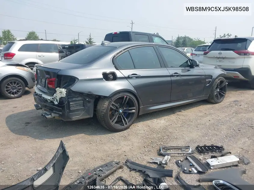 2018 BMW M3 Cs VIN: WBS8M9C5XJ5K98508 Lot: 12634635