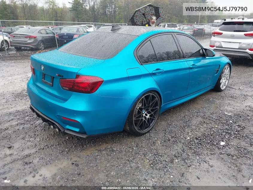 2018 BMW M3 Cs VIN: WBS8M9C54J5J79790 Lot: 45054422