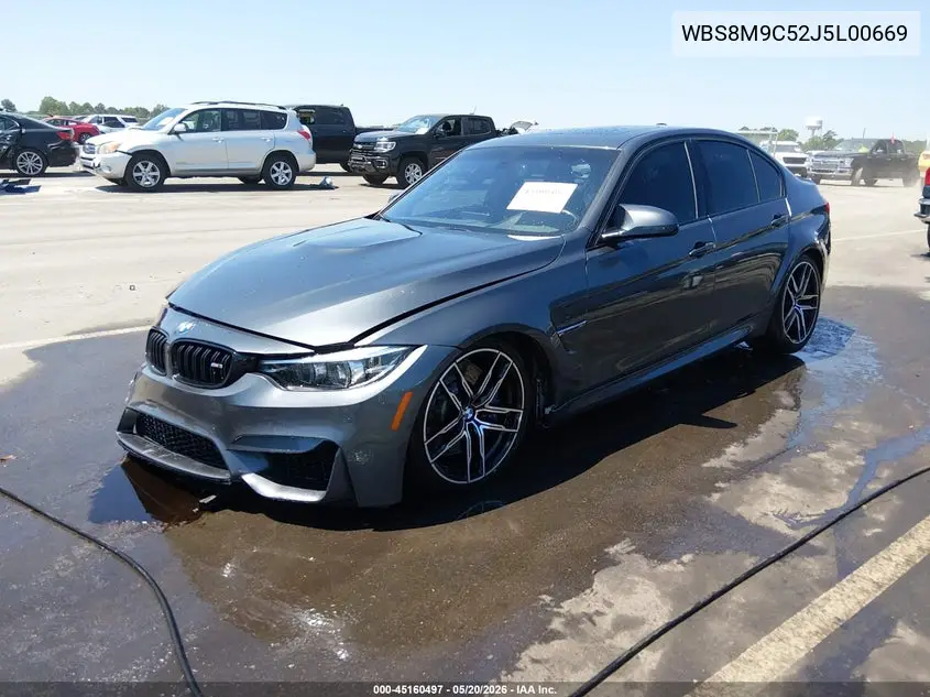 2018 BMW M3 VIN: WBS8M9C52J5L00669 Lot: 45160497