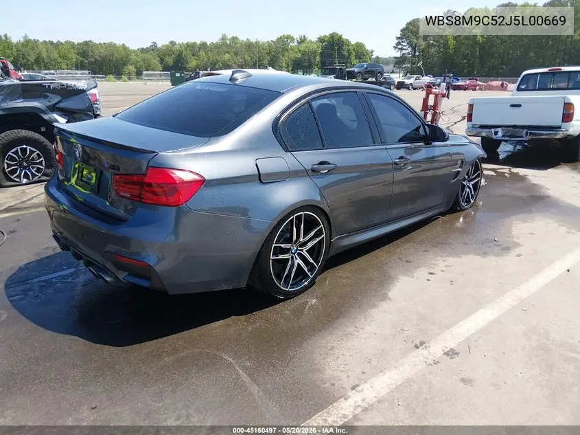 2018 BMW M3 VIN: WBS8M9C52J5L00669 Lot: 45160497