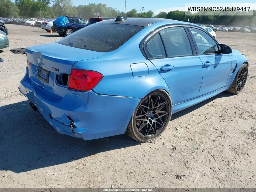 2018 BMW M3 Cs VIN: WBS8M9C52J5J79447 Lot: 45299055
