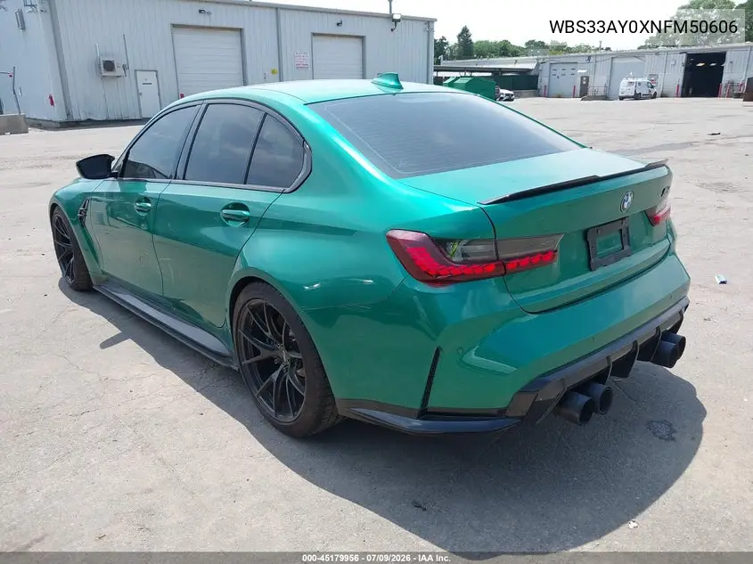 2022 BMW M3 Competition VIN: NY77541 Lot: 45179956