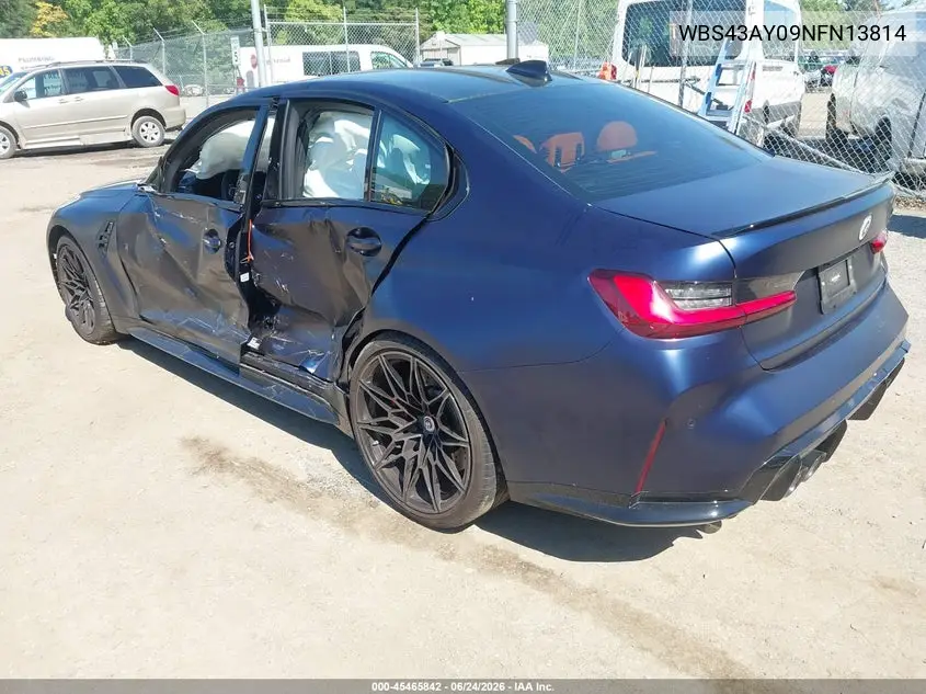 2022 BMW M3 Competition xDrive VIN: WBS43AY09NFN13814 Lot: 45465842