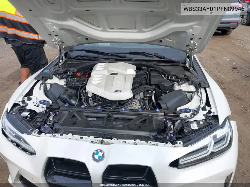 2023 BMW M3 Competition VIN: WBS33AY01PFN89946 Lot: 45264587