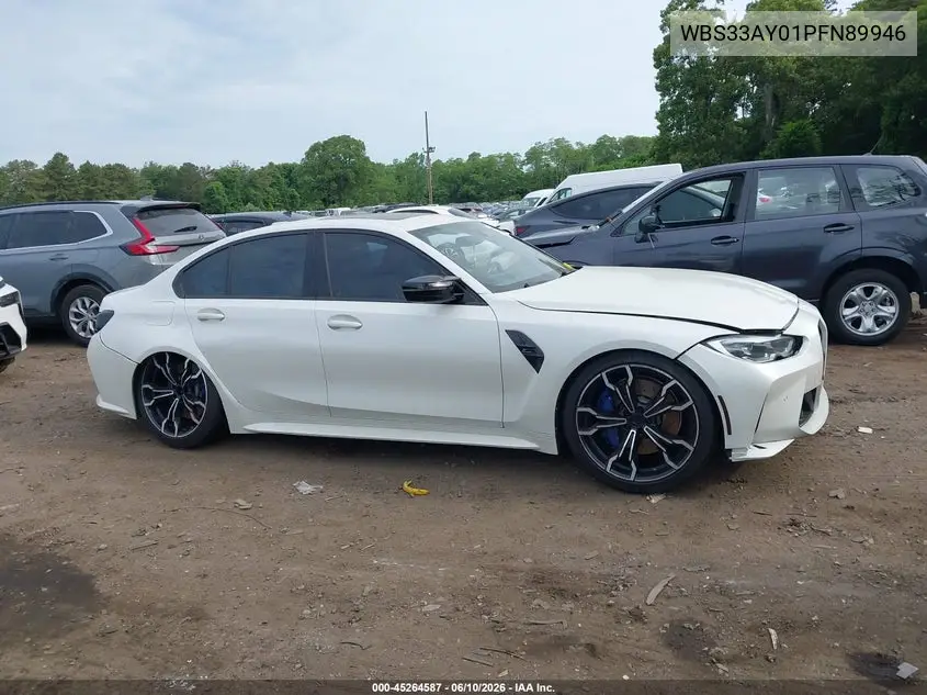 2023 BMW M3 Competition VIN: WBS33AY01PFN89946 Lot: 45264587