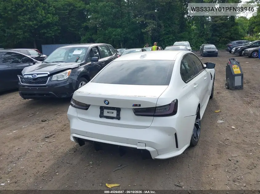 2023 BMW M3 Competition VIN: WBS33AY01PFN89946 Lot: 45264587