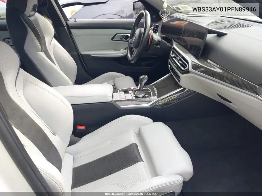 2023 BMW M3 Competition VIN: WBS33AY01PFN89946 Lot: 45264587