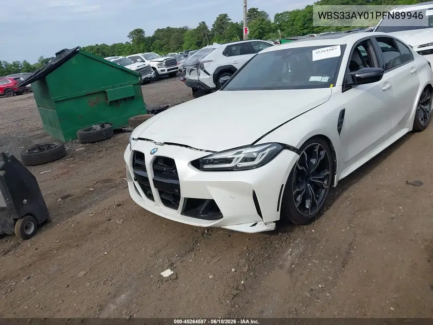 2023 BMW M3 Competition VIN: WBS33AY01PFN89946 Lot: 45264587