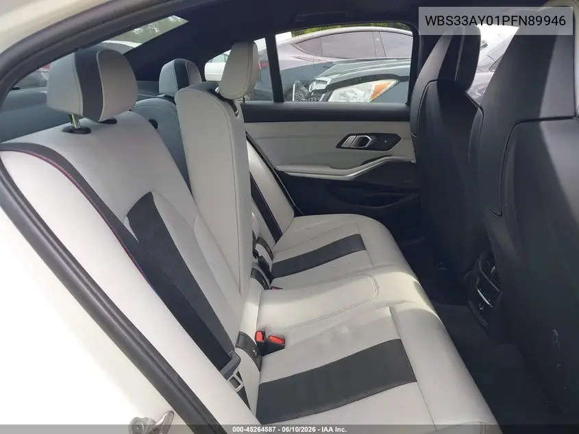 2023 BMW M3 Competition VIN: WBS33AY01PFN89946 Lot: 45264587