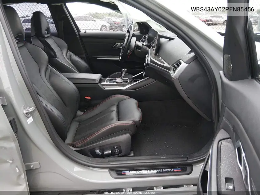 2023 BMW M3 Competition xDrive VIN: WBS43AY02PFN85456 Lot: 45392322