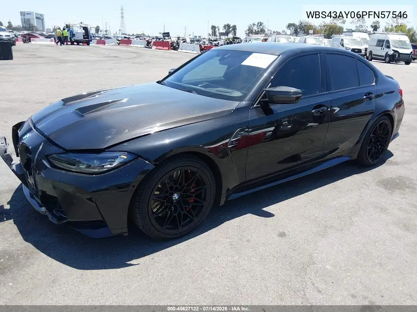 2023 BMW M3 Competition xDrive VIN: WBS43AY06PFN57546 Lot: 45627122