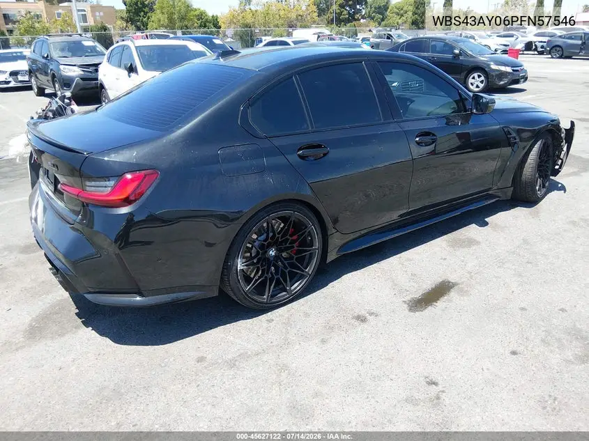 2023 BMW M3 Competition xDrive VIN: WBS43AY06PFN57546 Lot: 45627122