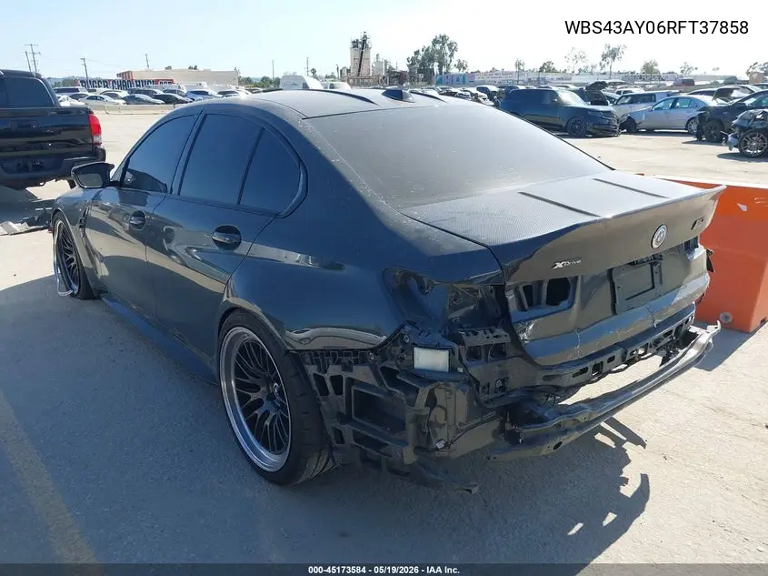 2024 BMW M3 Competition xDrive VIN: WBS43AY06RFT37858 Lot: 45173584