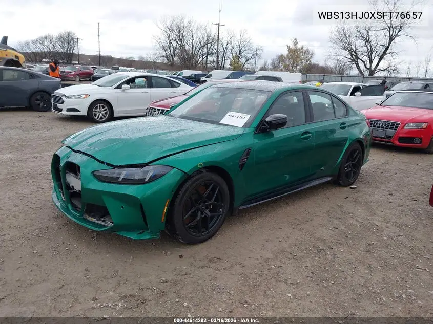 2025 BMW M3 VIN: WBS13HJ0XSFT76657 Lot: 44614282