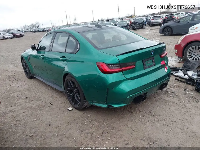 2025 BMW M3 VIN: WBS13HJ0XSFT76657 Lot: 44614282