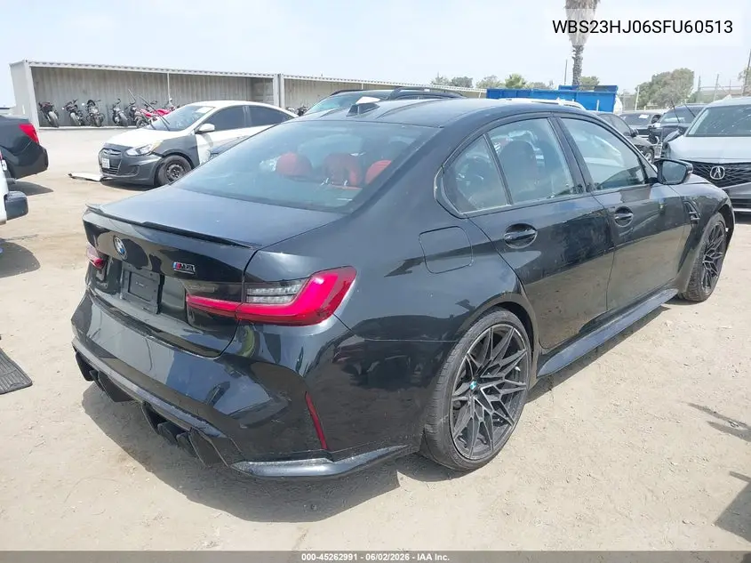 2025 BMW M3 Competition VIN: WBS23HJ06SFU60513 Lot: 45262991