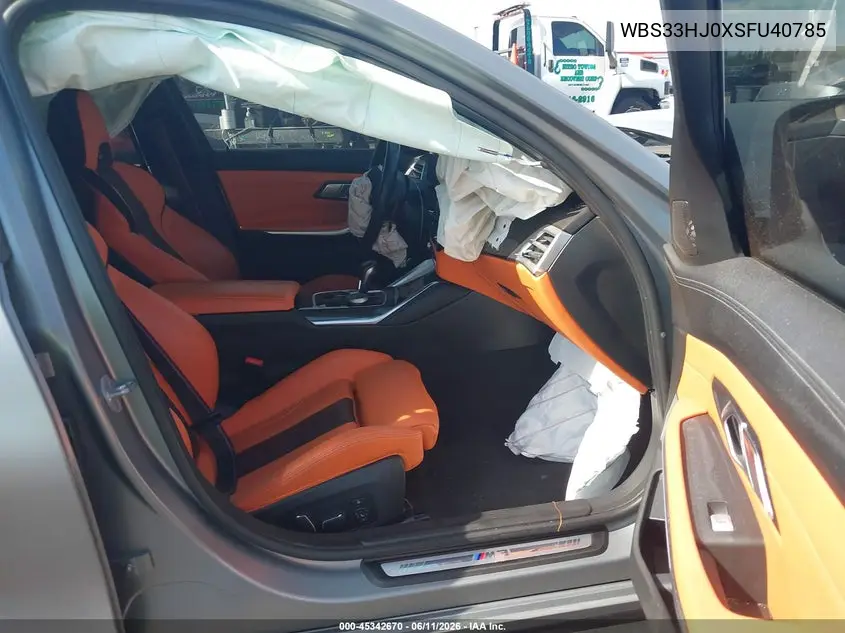 2025 BMW M3 Competition xDrive VIN: WBS33HJ0XSFU40785 Lot: 45342670