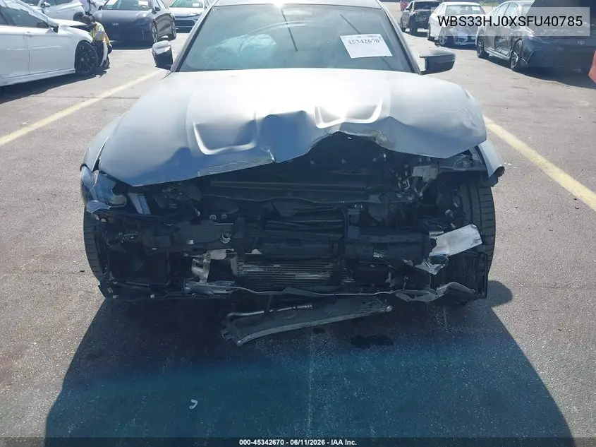 2025 BMW M3 Competition xDrive VIN: WBS33HJ0XSFU40785 Lot: 45342670