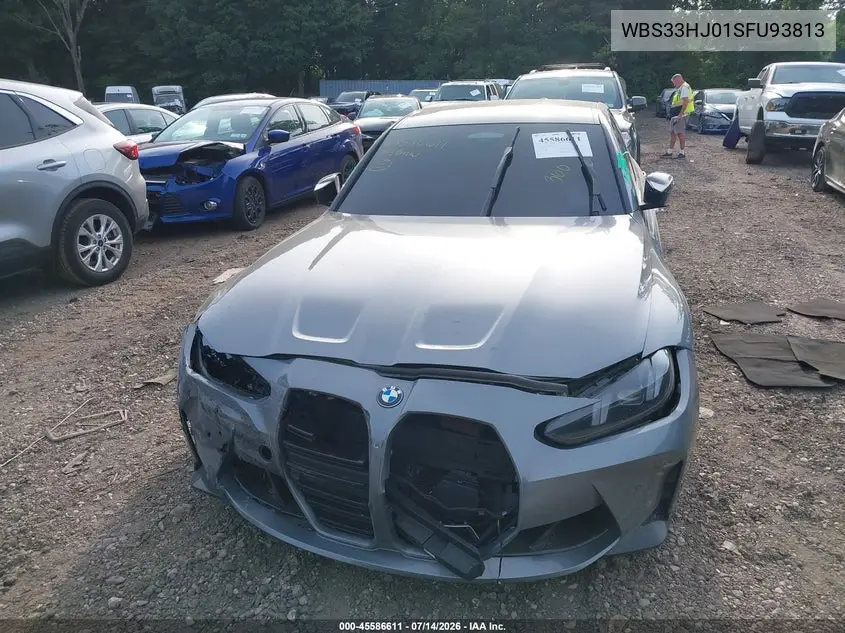 2025 BMW M3 Competition xDrive VIN: WBS33HJ01SFU93813 Lot: 45586611