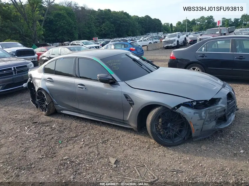 2025 BMW M3 Competition xDrive VIN: WBS33HJ01SFU93813 Lot: 45586611
