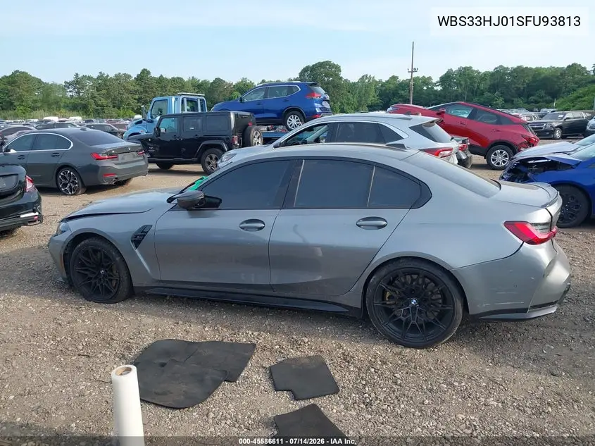 2025 BMW M3 Competition xDrive VIN: WBS33HJ01SFU93813 Lot: 45586611
