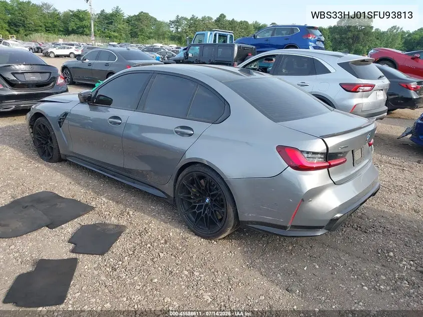2025 BMW M3 Competition xDrive VIN: WBS33HJ01SFU93813 Lot: 45586611