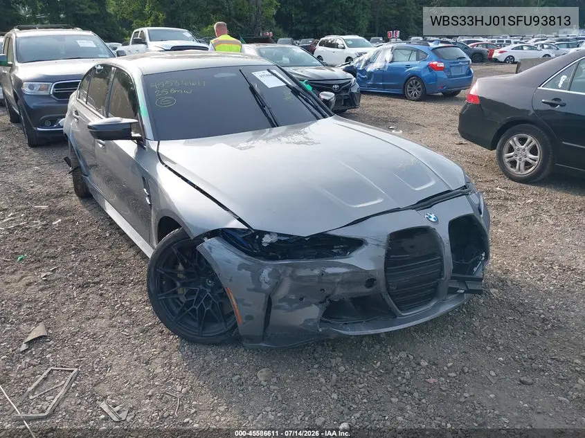 2025 BMW M3 Competition xDrive VIN: WBS33HJ01SFU93813 Lot: 45586611