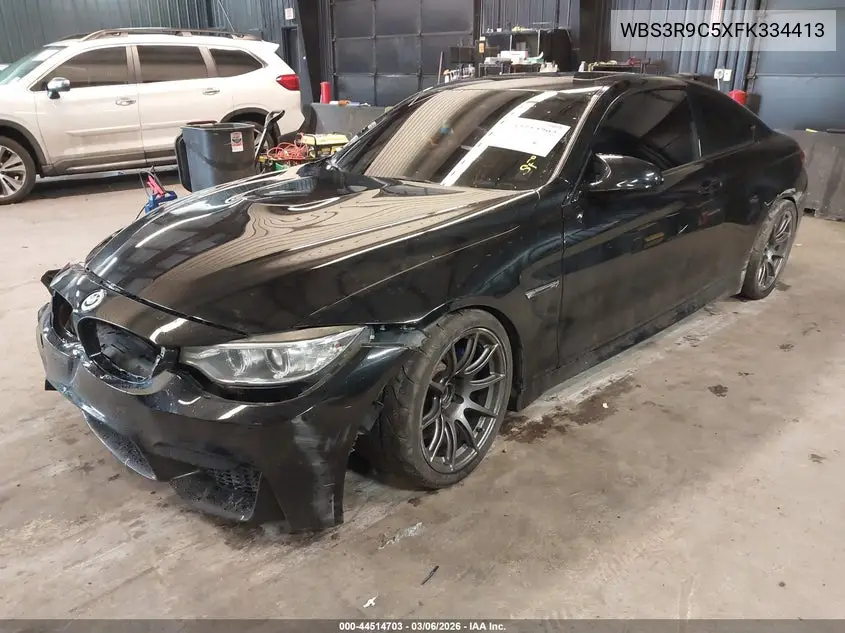 2015 BMW M4 VIN: WBS3R9C5XFK334413 Lot: 44514703