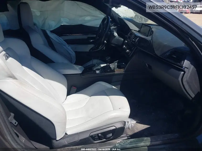 2015 BMW M4 VIN: WBS3R9C59FK332457 Lot: 44887932