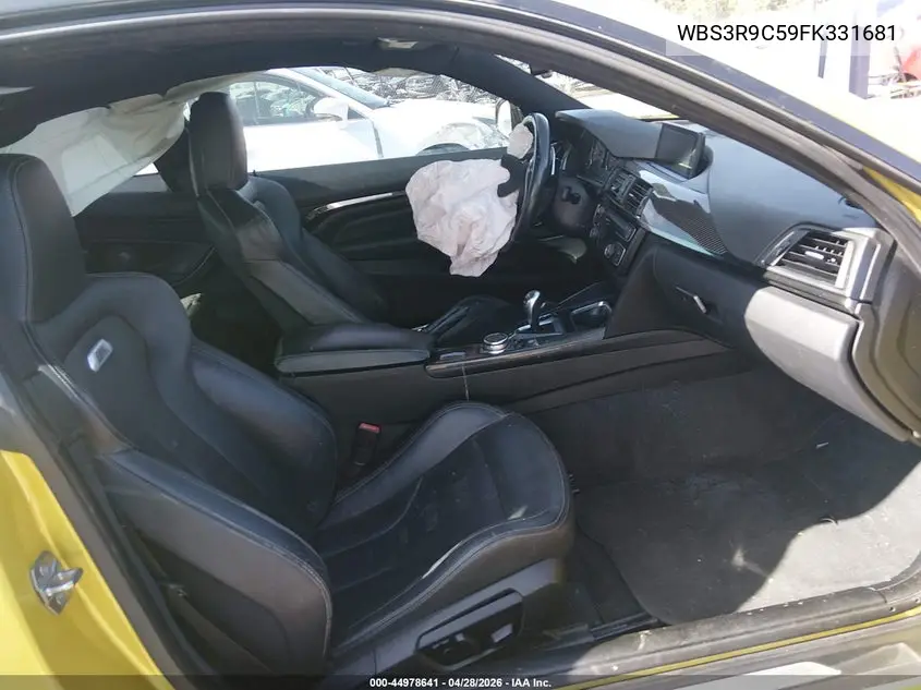2015 BMW M4 VIN: WBS3R9C59FK331681 Lot: 44978641