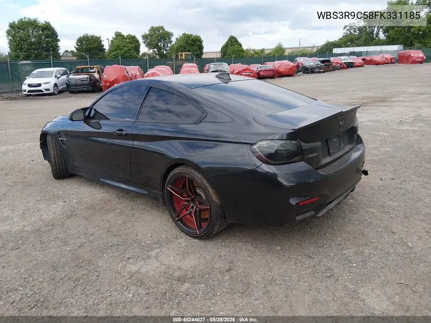 2015 BMW M4 VIN: WBS3R9C58FK331185 Lot: 45244027