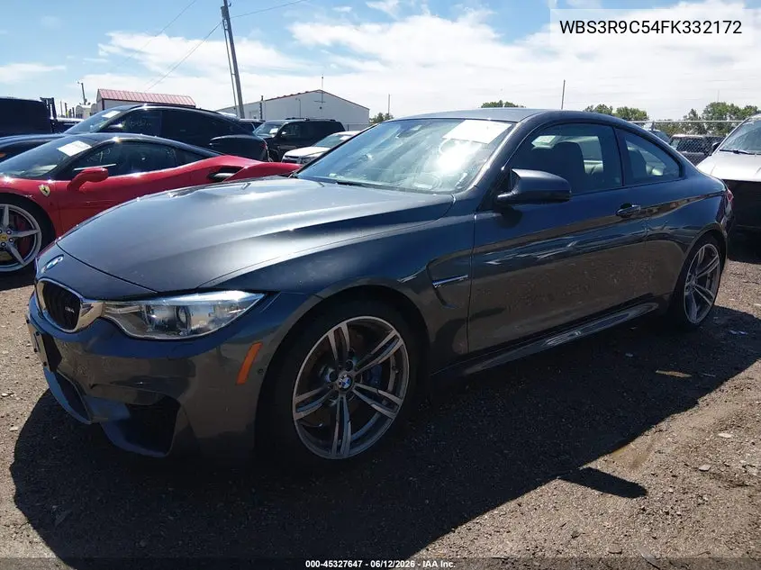 2015 BMW M4 VIN: WBS3R9C54FK332172 Lot: 45327647