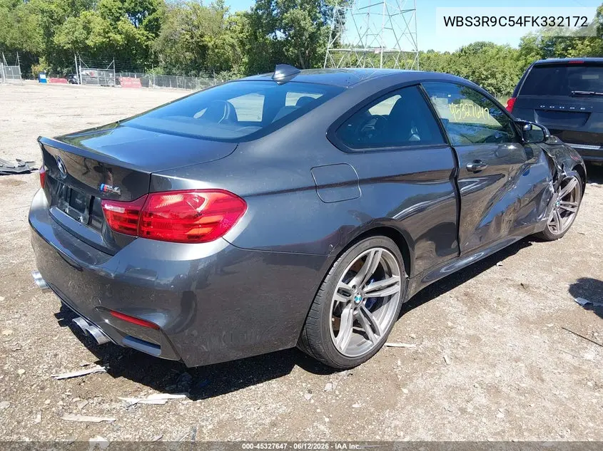 2015 BMW M4 VIN: WBS3R9C54FK332172 Lot: 45327647
