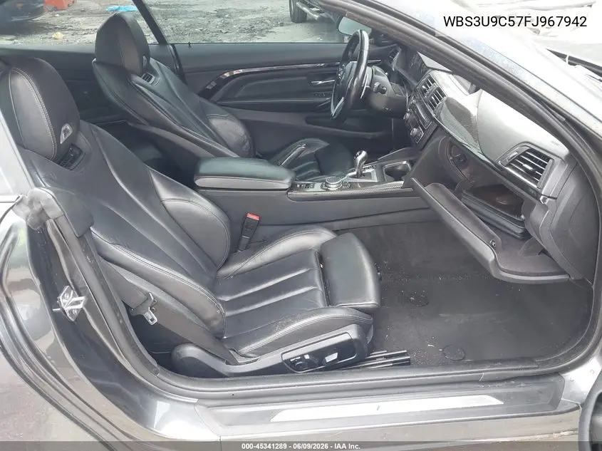 2015 BMW M4 VIN: WBS3U9C57FJ967942 Lot: 45341289
