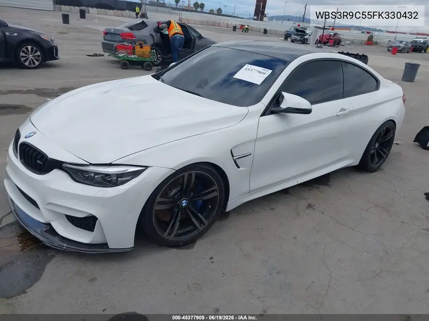 2015 BMW M4 VIN: WBS3R9C55FK330432 Lot: 45377909