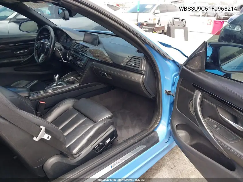 2015 BMW M4 VIN: WBS3U9C51FJ968214 Lot: 45421766