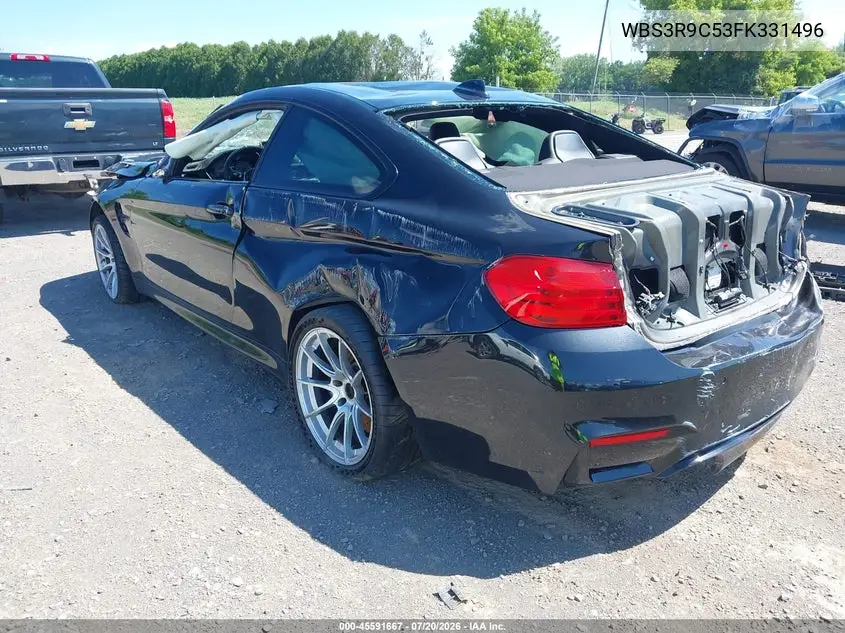 2015 BMW M4 VIN: WBS3R9C53FK331496 Lot: 45591667