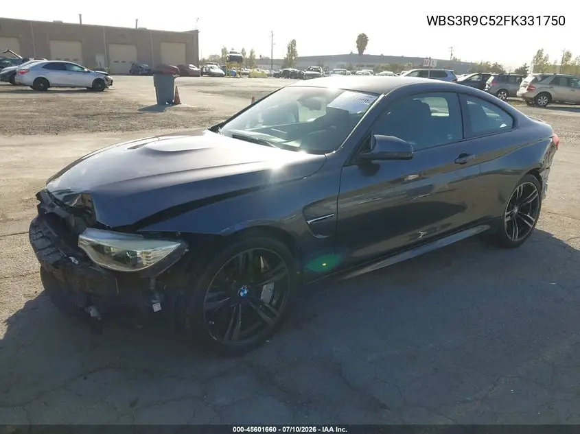 2015 BMW M4 VIN: WBS3R9C52FK331750 Lot: 45601660