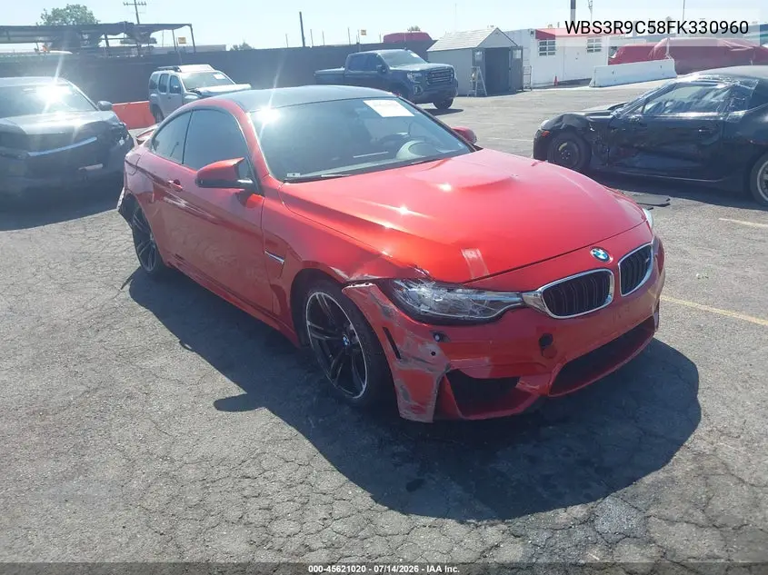 2015 BMW M4 VIN: WBS3R9C58FK330960 Lot: 45621020