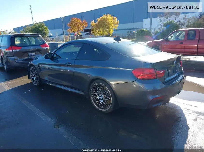2016 BMW M4 VIN: WBS3R9C54GK708130 Lot: 43942760