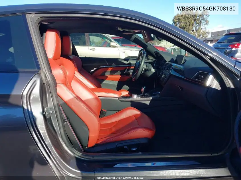 2016 BMW M4 VIN: WBS3R9C54GK708130 Lot: 43942760