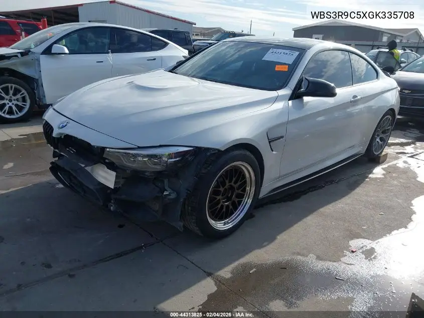 2016 BMW M4 VIN: WBS3R9C5XGK335708 Lot: 44313825