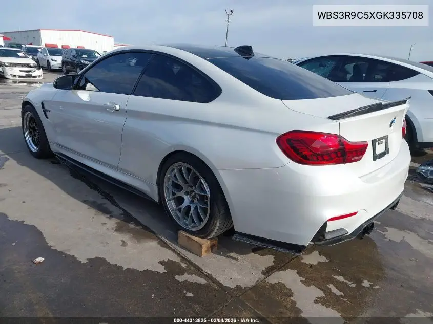 2016 BMW M4 VIN: WBS3R9C5XGK335708 Lot: 44313825