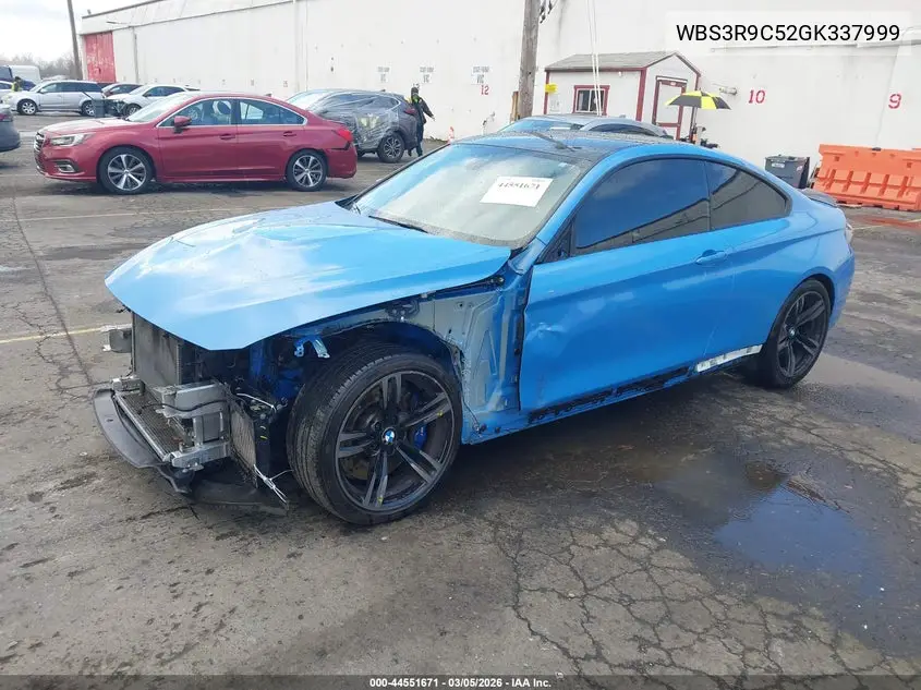 2016 BMW M4 VIN: WBS3R9C52GK337999 Lot: 44551671