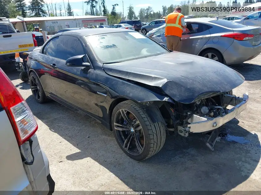 2016 BMW M4 VIN: WBS3U9C59GP969884 Lot: 45175358