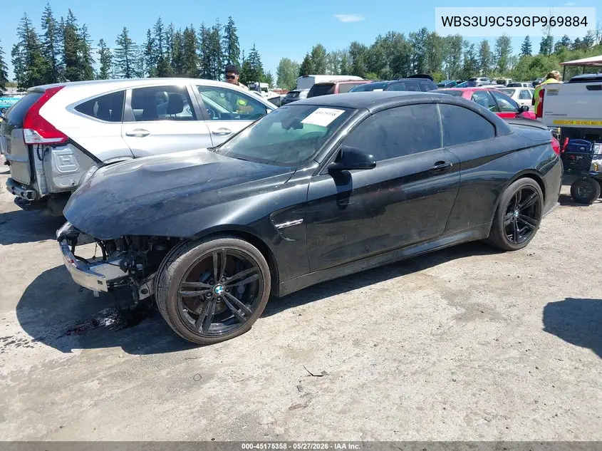 2016 BMW M4 VIN: WBS3U9C59GP969884 Lot: 45175358